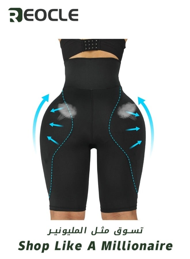 REOCLE Women's Shapewear Padded Lifter Panties High Waist Trainer Tummy Control Body Shaper Enhancer Thigh Slim - Image 2