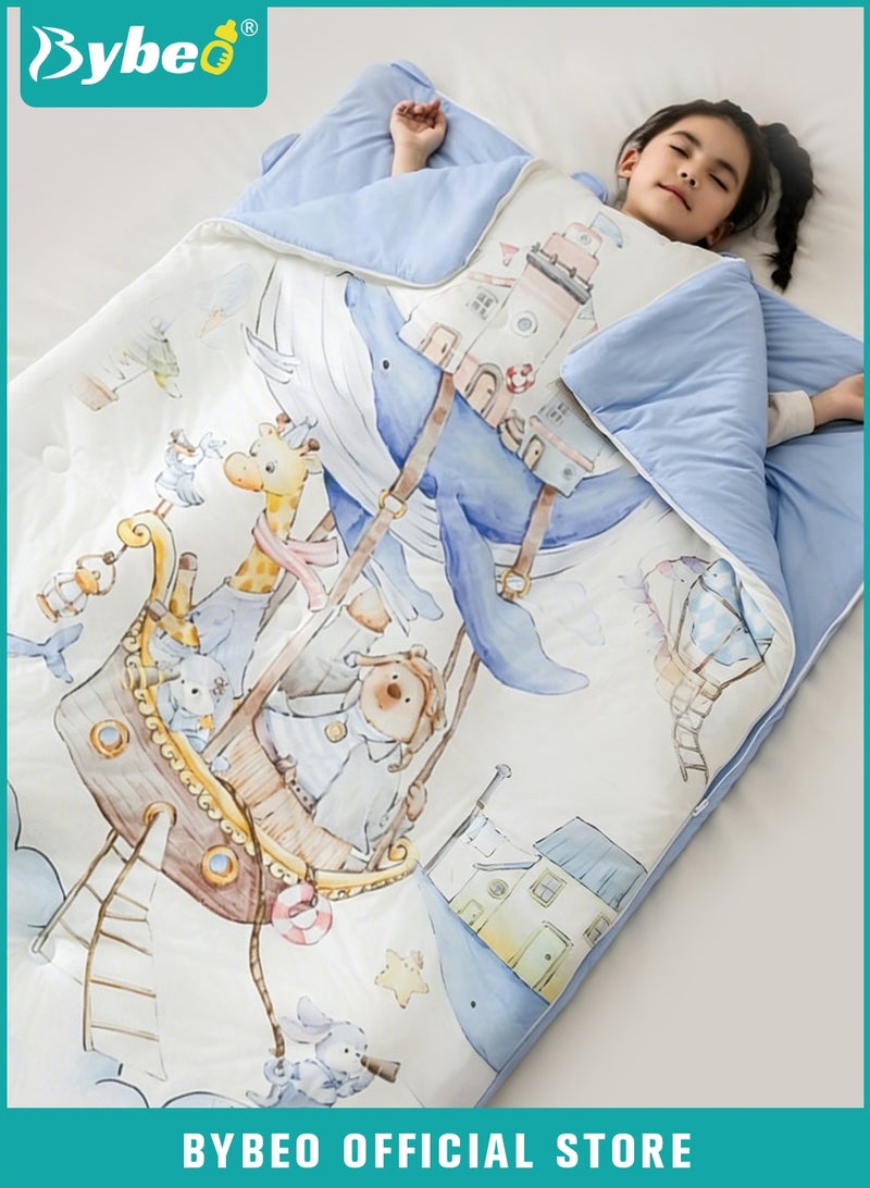 Bybeo 2-In-1 Baby Sleeping Bag & Quilt for Toddlers, Wearable Kids Blanket, Kids Sleep Sack, Toddler Milk Silk Quilt for Boys and Girls 0-8 Years Old, Machine Washable - Image 1