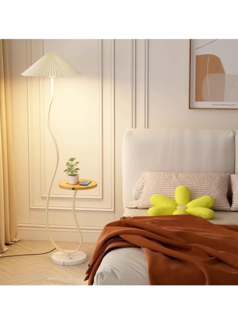 DubaiGallery French Style Creamy Style Floor Lamp Living Room Bedroom Bedside and Sofa Side Coffee Table Silencer Artistic Atmosphere Fancy Table Lamp - Image 3