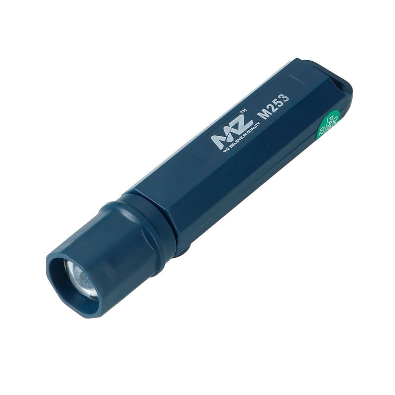 Mz MZ M253 Rechargeable LED Torch 10W Laser LED 3 SMD 500 mAh Battery Blue  - Image 1
