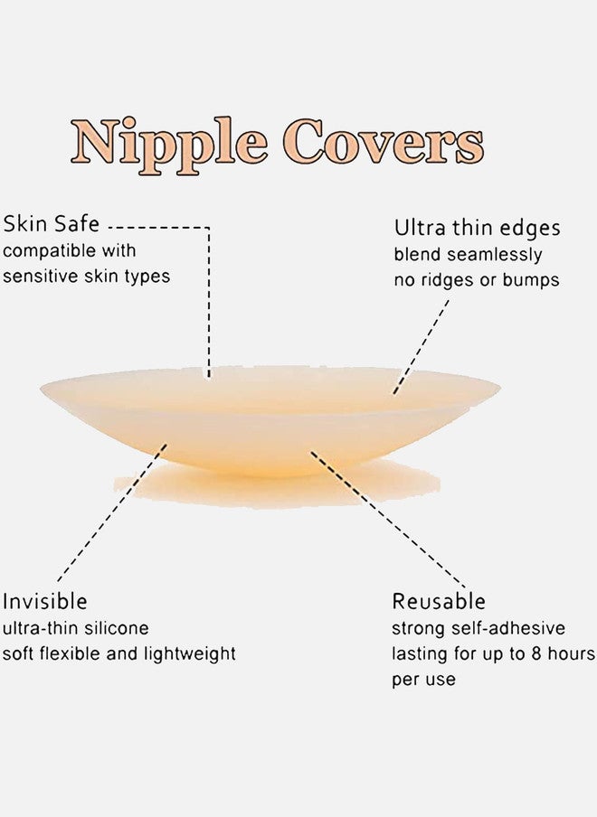 FIMS Set of 5 Silicone Breast Pasties Lingerie Accessories - Image 5