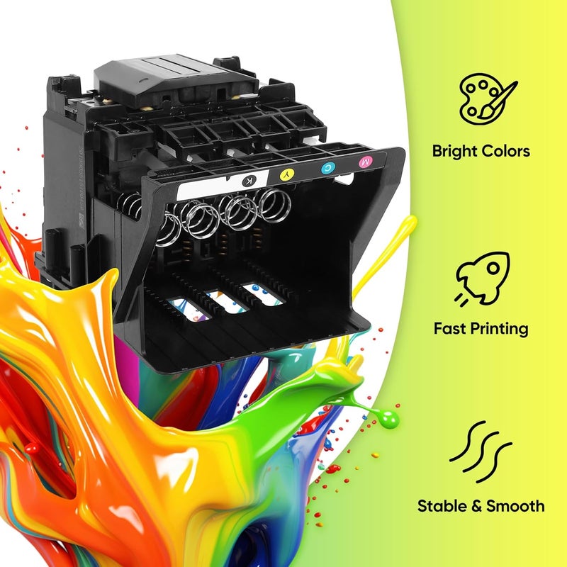 FAHKNS رأس طباعة ملون بديل HP 950 951 لطابعات HP Officejet Pro 950 951 و Pro 8100 8600 8700 250DW 251DW 276DW 8610 8620 8625 8630 - Image 2