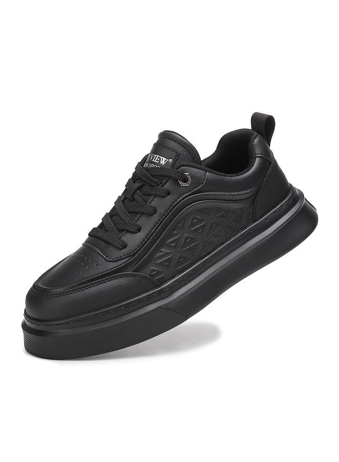 سكاي فيو حذاء رجالي كاجوال من SKY VIEW مصنوع من الألياف الدقيقة غير القابلة للانزلاق برباط سميك ومبطن وخفيف الوزن للمشي من الأسفل - Image 1