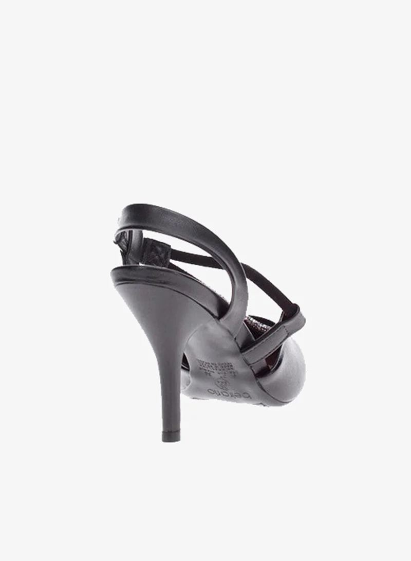 Beira Rio Black High Heels Sandals with Back Strap – Elegant sling Back Heels for Girls & Ladies for Women | Best Price UAE