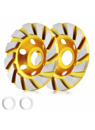 sansheng 2 Pack Concrete Grinding Wheel 4 Inch Concrete Turbo Diamond Grinding Cup Wheel 12 Segs Heavy Duty Angle Grinder Wheels for Angle Grinder - pzsku/ZAD7063E68731EC15A2BDZ/45/_/1740982772/623cd0f6-f6b6-4b40-a696-3120f347ac97