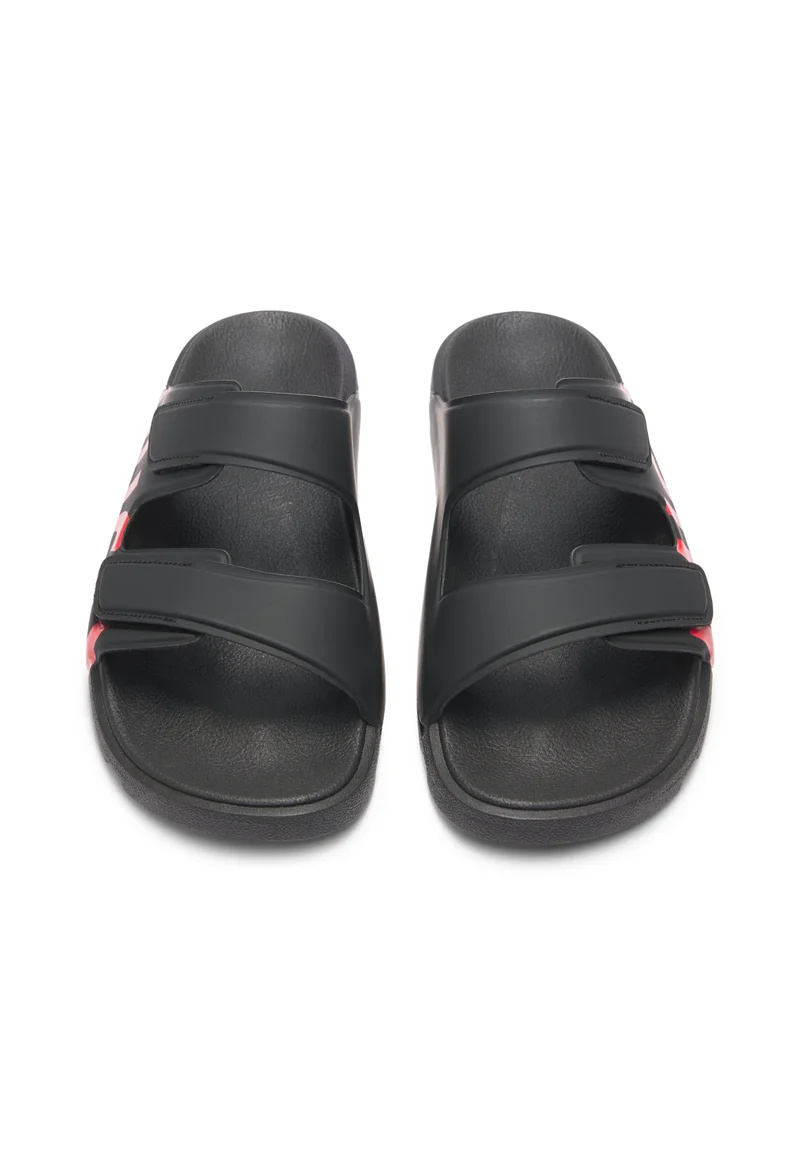 HUGO black Logo sandals with double touch-closure straps for Men | Best Price UAE