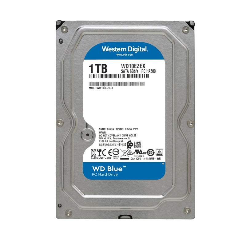Western Digital Western Digital 1TB WD Blue PC Internal Hard Drive HDD - 7200 RPM, SATA 6 Gb/s, 64 MB Cache, 3.5" - WD10EZEX - Image 2