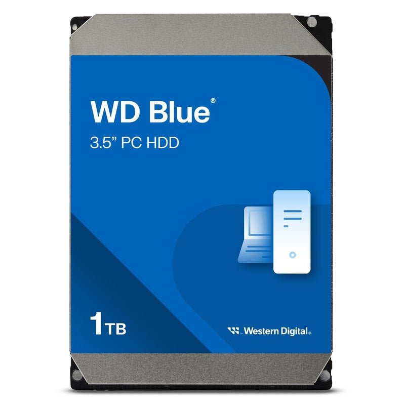 Western Digital Western Digital 1TB WD Blue PC Internal Hard Drive HDD - 7200 RPM, SATA 6 Gb/s, 64 MB Cache, 3.5" - WD10EZEX - Image 1