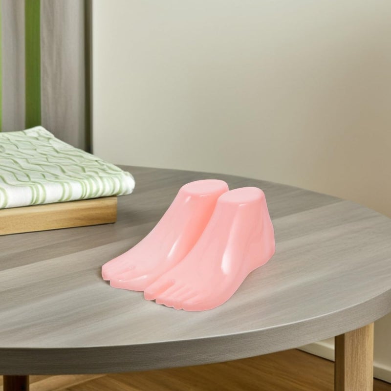 ABOOFAN 2 Pairs Plastic Female Foot Mannequin for Sock and Shoe Display, Lightweight Simulated Foot Model Stand for ’s Socks and Sandals Retail Exhibition - Image 5