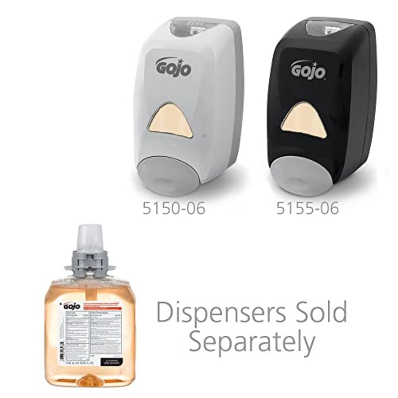 GOJO Luxury Foam Antibacterial Handwash, Fresh Fruit Fragrance, 1250 mL Foam Hand Soap Refill FMX-12 Push-Style Dispenser (Pack of 4) â€“ 5162-04 - Image 4