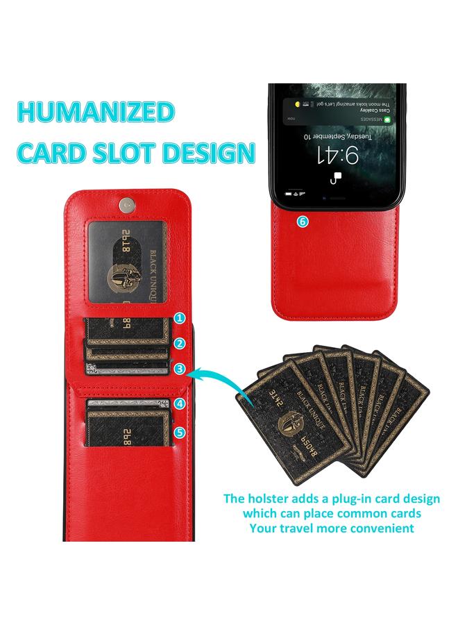 S-TOP Case For iPhone 12 mini Solid Color PC + TPU Protective Case with Holder & Card Slots - Image 5