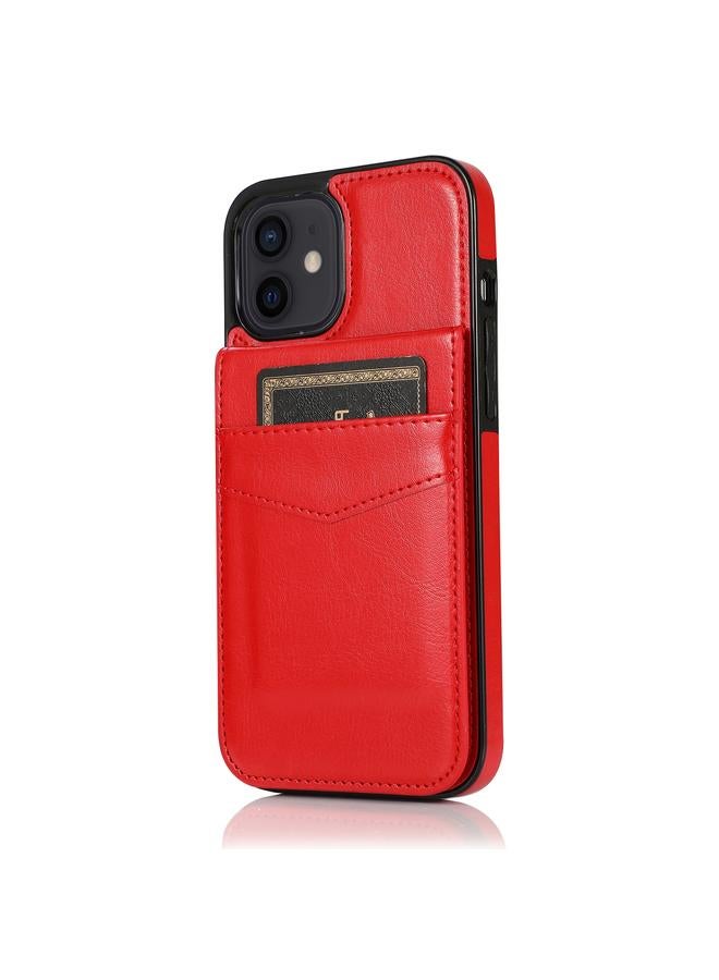S-TOP Case For iPhone 12 mini Solid Color PC + TPU Protective Case with Holder & Card Slots - Image 2