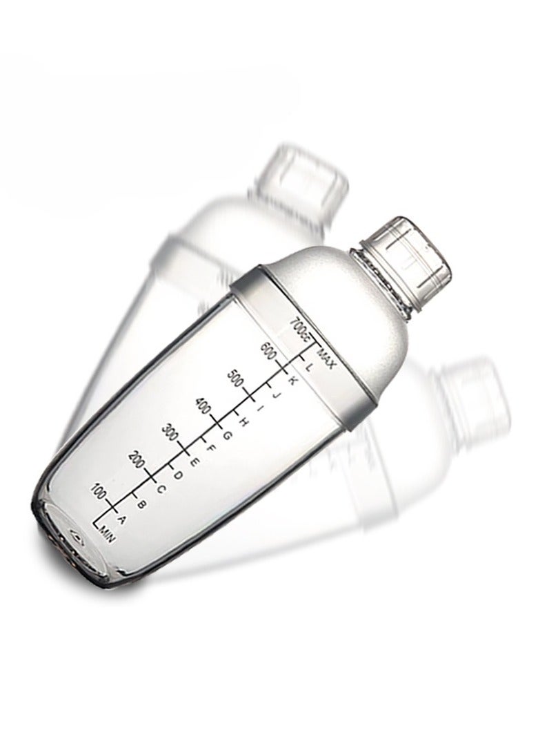 700ml Four-Stage Plastic tea Shaker - Bartender Tool, BPA-Free, with Clear Measurements and Honeycomb Filter for Perfect Cocktails and Milk Tea  - Image 2
