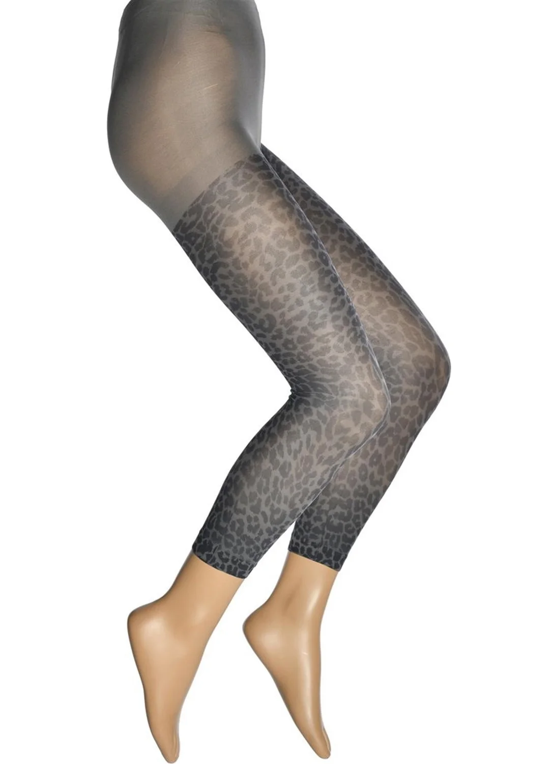Dore Leopard Print Patterned Tights Women's Socks