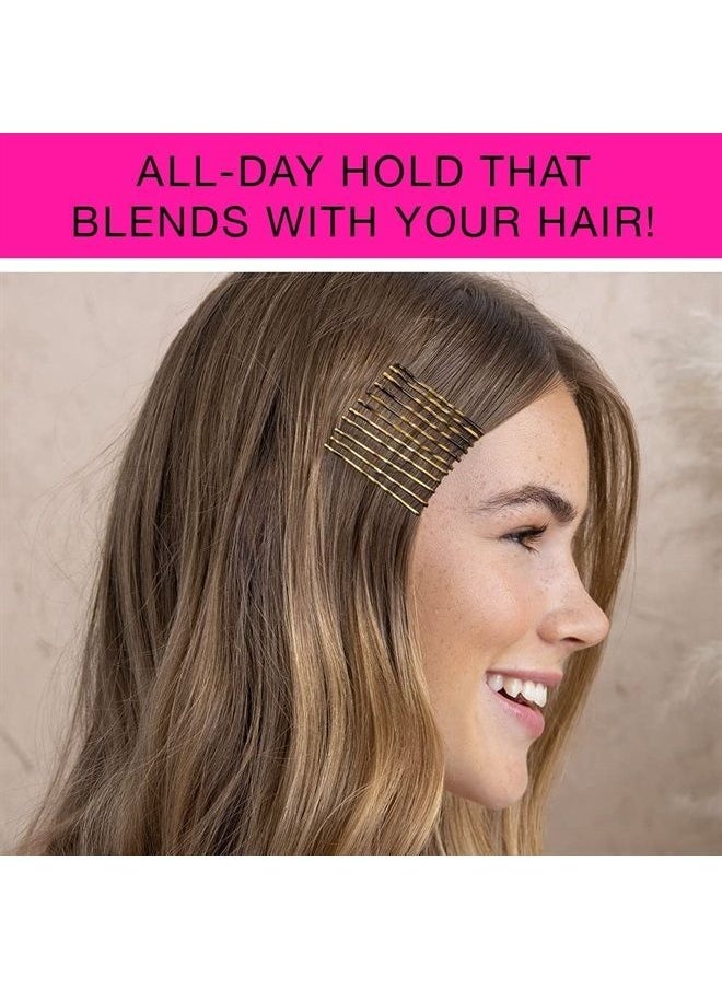 CONAIR - Scunci by Conair No-Slip Grip Beautiful Blends Blonde Bobby Pins, 48-Count - Image 1