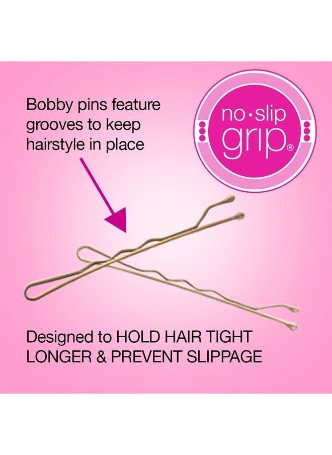CONAIR - Scunci by Conair No-Slip Grip Beautiful Blends Blonde Bobby Pins, 48-Count - Image 1