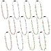 Traplace Christmas Party Accessories 12PCS Christmas Light Necklace Christmas Favors Colorful Bulbs 3 Modes Light Up Christmas Necklace Santa Claus Christmas Trees Snowmen Christmas Necklaces Adults - Image 2