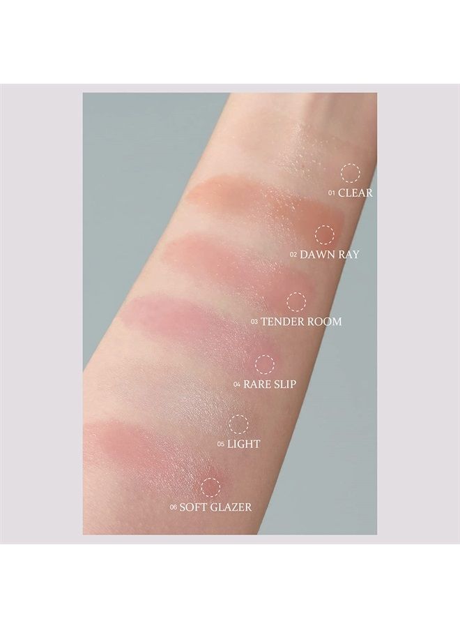 hince True Dimension Radiance Balm 10g (LIGHT) - Natural Shimmer Glow Face Highlighter, Transparent Color Tones, Brighten Skin Tone, Slim Fitting Texture, Blush, Eye Shadow Multi Makeup Stick