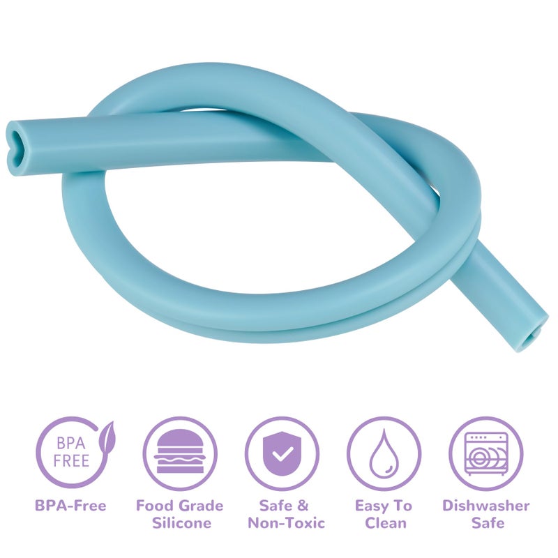 Tomorotec 15PCS Heart Shaped Silicone Straws Fit for Stanley 40oz 30oz 20oz Tumbler, 12.2 Inch Reusable Silicone Drinking Straws Fit for Stanley Cups, Customizable for Various Drinkware w/ 2 Brushes - Image 2