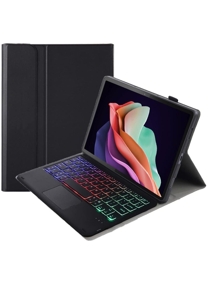 Touchpad Keyboard Case Compatible with Huawei Matepad 11.5 inch/Air 11.5 inch 2023/ Matepad 11.5S 2024, Magnetic Removable Wireless Colorful Backlit Keyboard Cover - Image 1