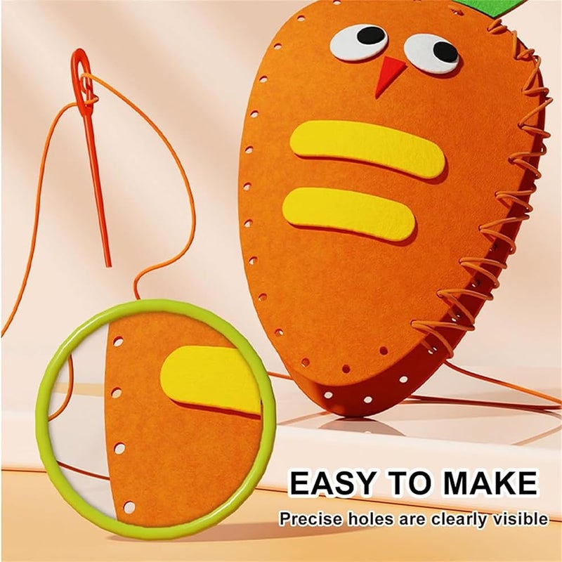 NALACAL DIY Doll Sewing Toys, DIY Sewing Kit, Beginner Sewing Kit for Kids, Sewing Kit for Beginners, Handmade Kids Sewing Crafts DIY Kits, Learn to Sew, Easy DIY Projects for Kids Ages 8-12 (1Pcs) - Image 5