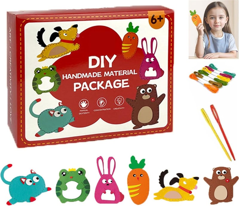 NALACAL DIY Doll Sewing Toys, DIY Sewing Kit, Beginner Sewing Kit for Kids, Sewing Kit for Beginners, Handmade Kids Sewing Crafts DIY Kits, Learn to Sew, Easy DIY Projects for Kids Ages 8-12 (1Pcs) - Image 1