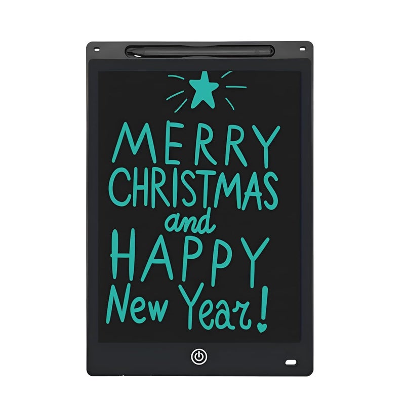 Flinge Big Size LCD Writing Pad 12 Inch Screen, LCD Writing pad, Kids for Boys, for 5+ Years Boys, Drawing Slate, E-Note Pad, Remove Button (Black) - Image 1