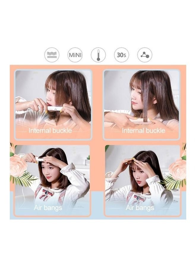 Make Time Mini Professional Hair Straightening Iron Light Pink - Image 4