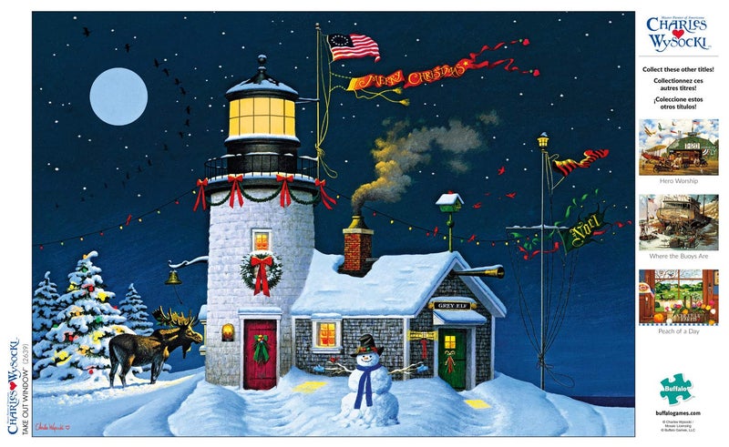 Buffalo Games - Charles Wysocki - Take Out Window - 300 Piece Jigsaw Puzzle for Adults -Challenging Puzzle Perfect for Game Nights - Finished Size is 21.25 x 15.00 - Image 4