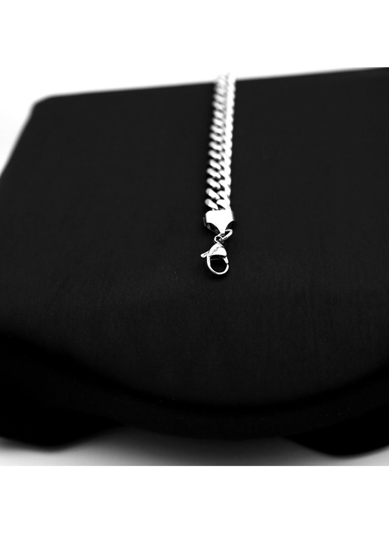 mjuhurat Stainless silver chain 9 mm 55 cm  - Image 3
