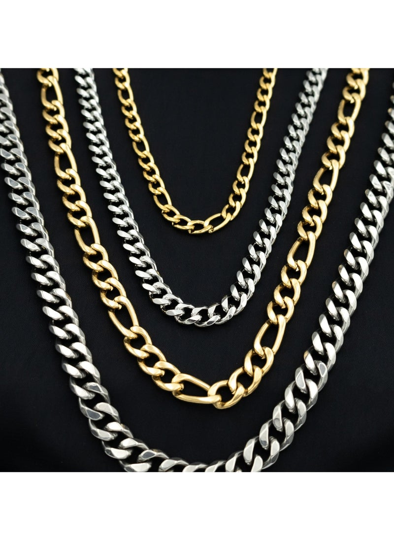 mjuhurat Stainless silver chain 9 mm 55 cm  - Image 5