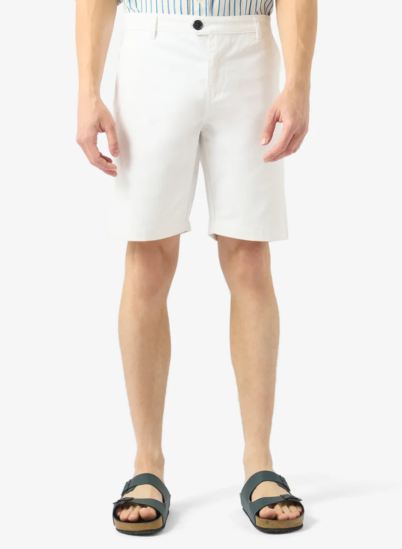 Robert Wood Side button closure shorts