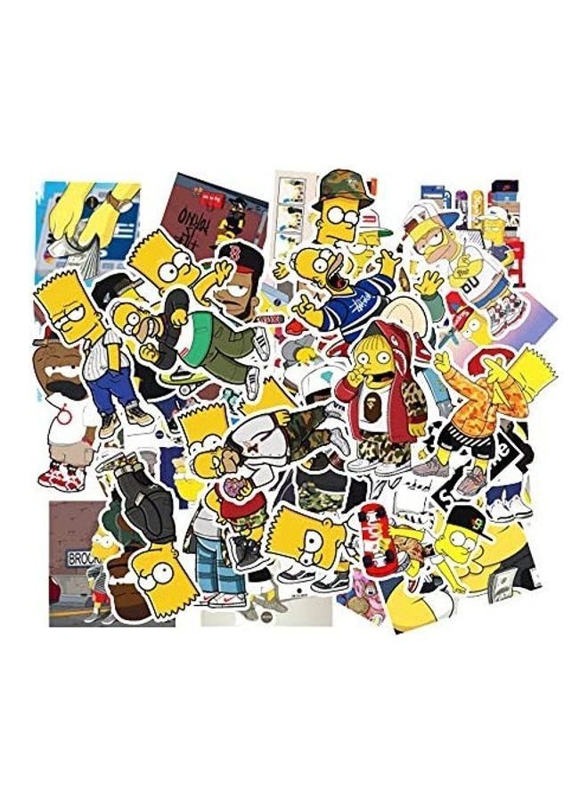 NIBEMINENT 50-Piece Cartoon Waterproof Stickers - Image 1
