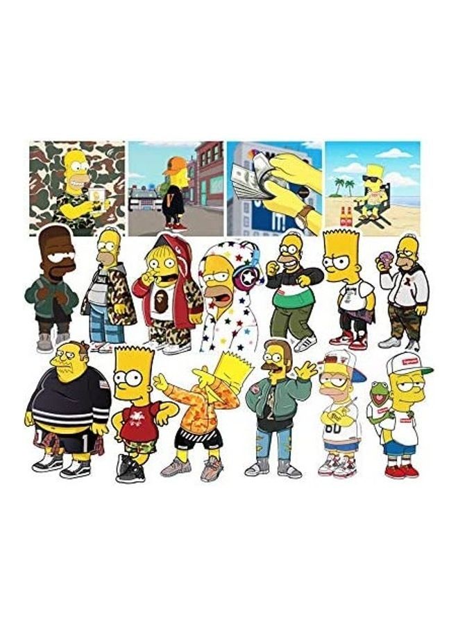 NIBEMINENT 50-Piece Cartoon Waterproof Stickers - Image 3