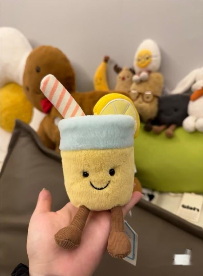 Amuseables Lemonade Plush Toy — Soft Smiling Drink Plush, Cute Home & Desk Decoration - Image 2