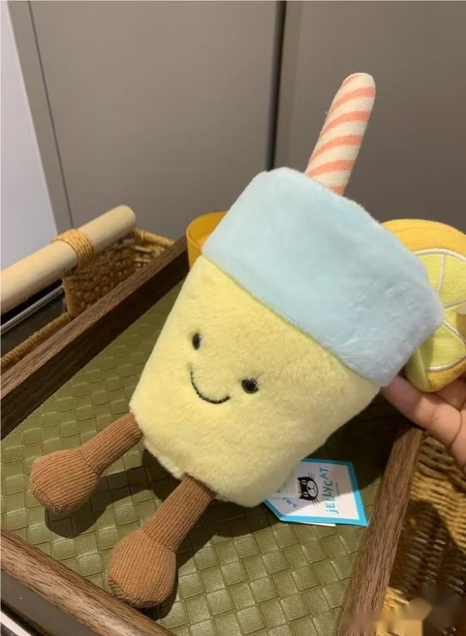 Amuseables Lemonade Plush Toy — Soft Smiling Drink Plush, Cute Home & Desk Decoration - Image 5