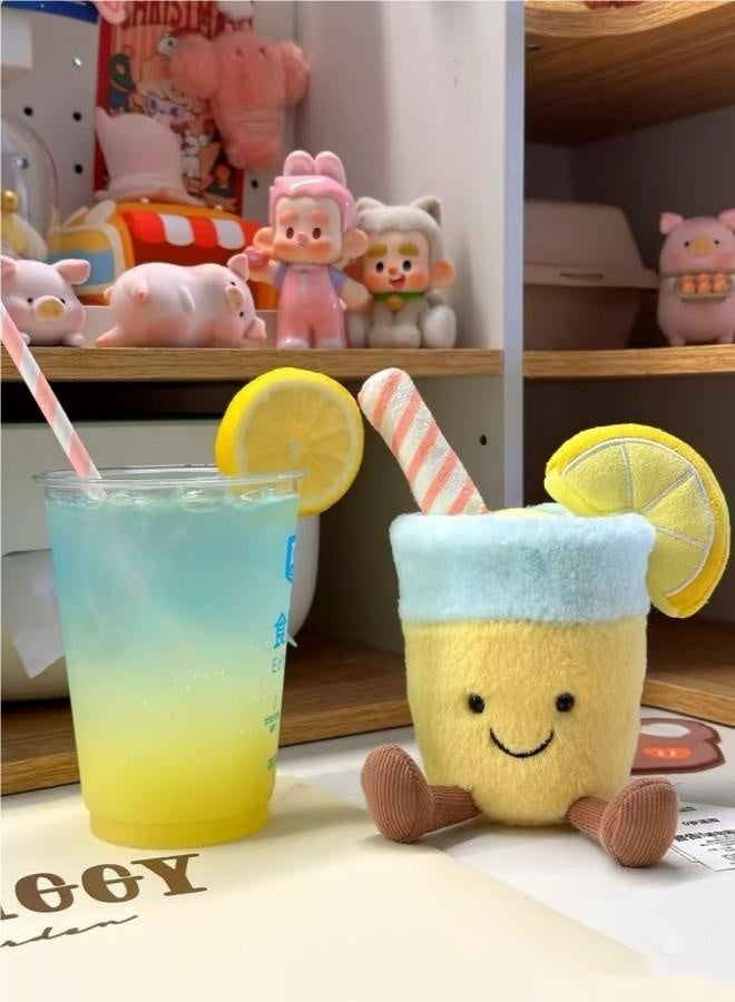 Amuseables Lemonade Plush Toy — Soft Smiling Drink Plush, Cute Home & Desk Decoration - Image 4