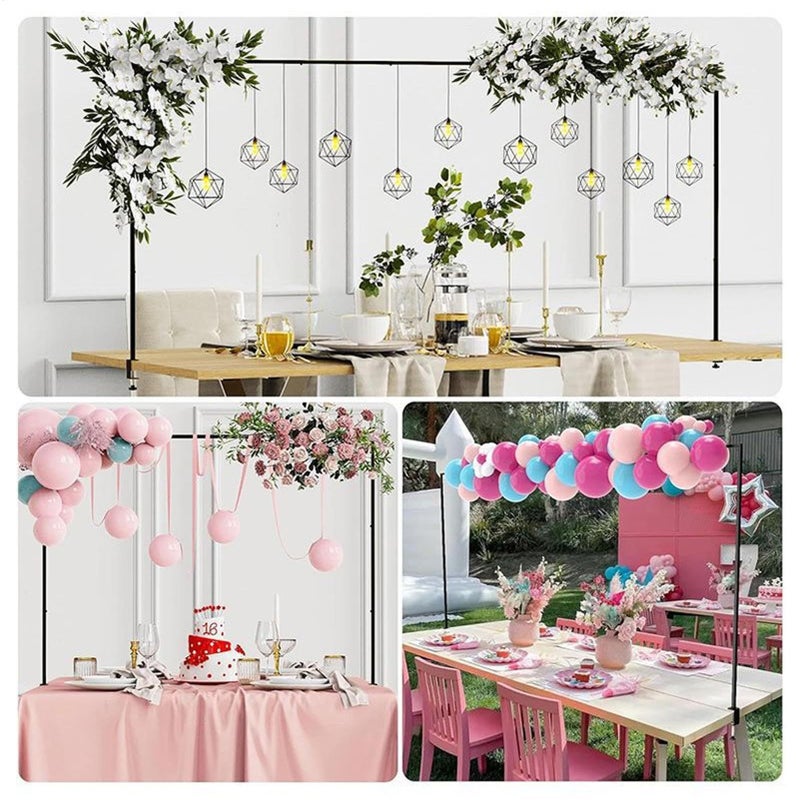 Adjustable Metal Table Stand For Weddings Christmas Birthday Events Sturdy Frame - Image 5