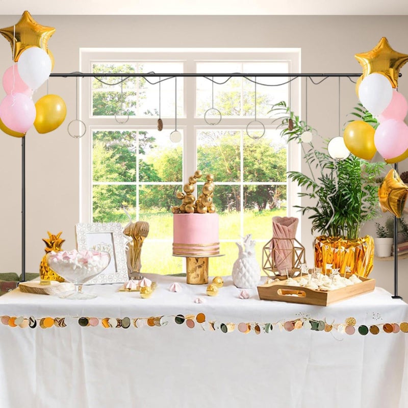 Adjustable Metal Table Stand For Weddings Christmas Birthday Events Sturdy Frame - Image 3