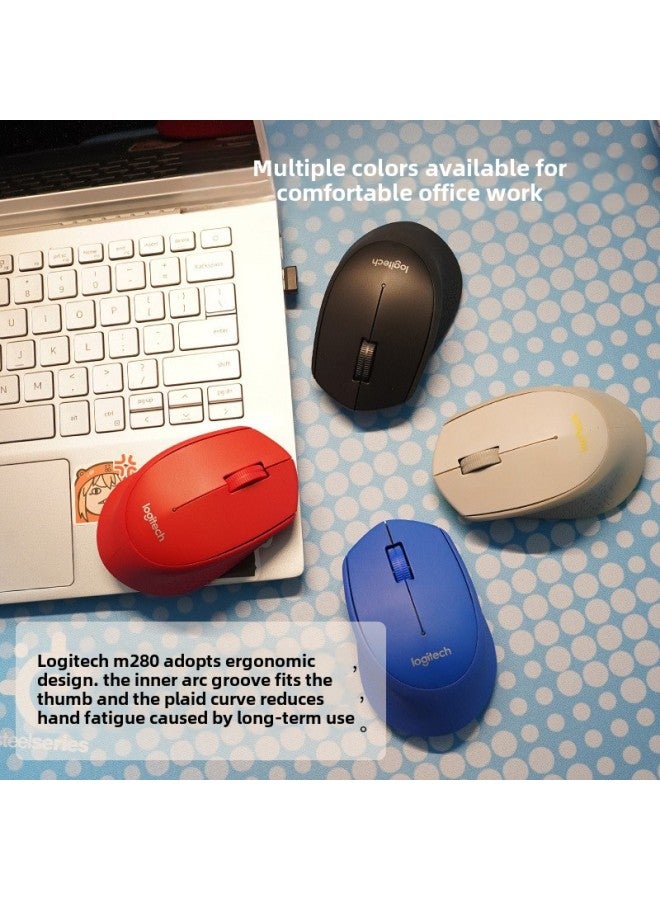 Logitech M280 Wireless Mouse Portable Usb Ergonomic Office Exclusive-Specifications:M280 Red  - Image 3