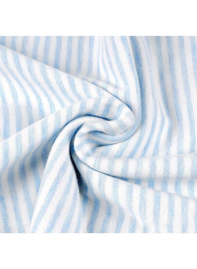 Zenssia Organic Cotton Toddler Pillowcase/Travel Pillowcase Pack of 2 Set 13x18 Inches with Envelope Closure - Soft & Breathable Baby Pillow Case Cover Blue Stripe - Image 5