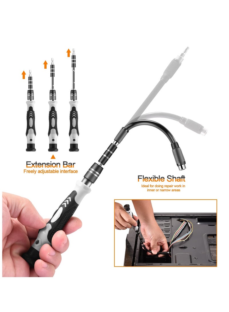 SYOSI Precision Screwdriver Set, 115 in 1 Set, Professional Repair Tool Kit with Magnetic Driver for Cellphone, Computer, Laptop, Watch, Eyeglasses, Modding and DIY Projects - Image 5