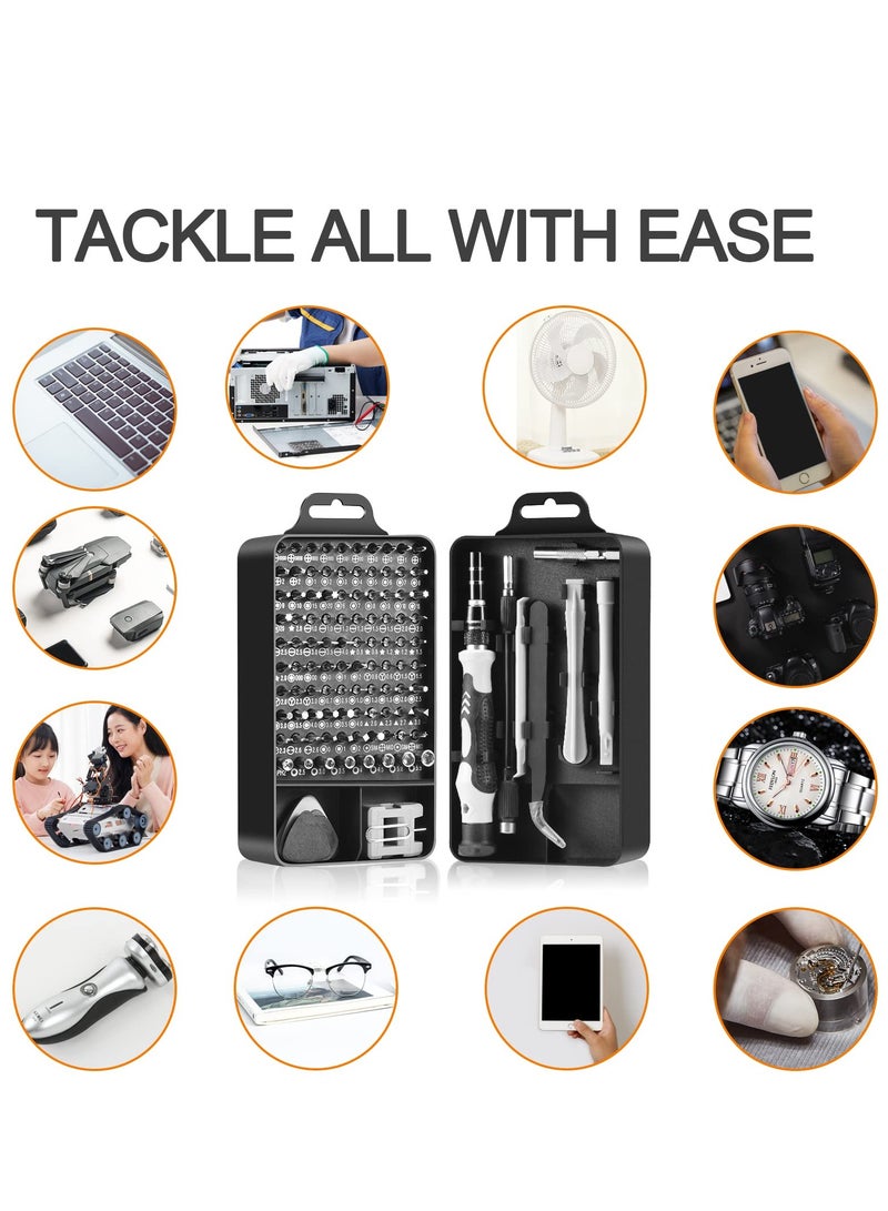 SYOSI Precision Screwdriver Set, 115 in 1 Set, Professional Repair Tool Kit with Magnetic Driver for Cellphone, Computer, Laptop, Watch, Eyeglasses, Modding and DIY Projects - Image 3