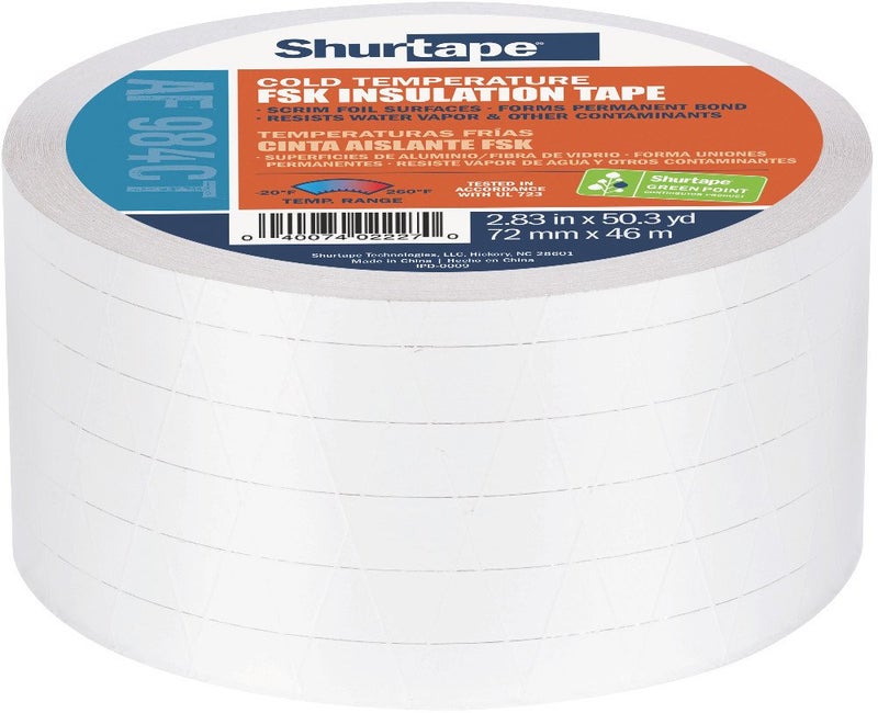 Shurtape شريط شورتاب AF 984CT لدرجات الحرارة الباردة، 72 مم × 46 م، فضي، 1 لفة (232036) - Image 5