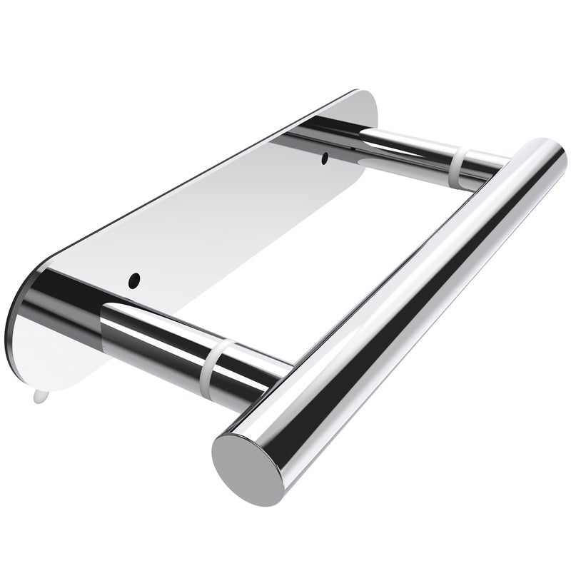 Ruacq Self Adhesive Toilet Paper Holder Polished Double Post Pivoting Tissue Holders Roll Holder Hangers Bathroom Tissue Roll Holder SUS 304 Stainless Steel Modern Wall Mounted or SelfAdhesive