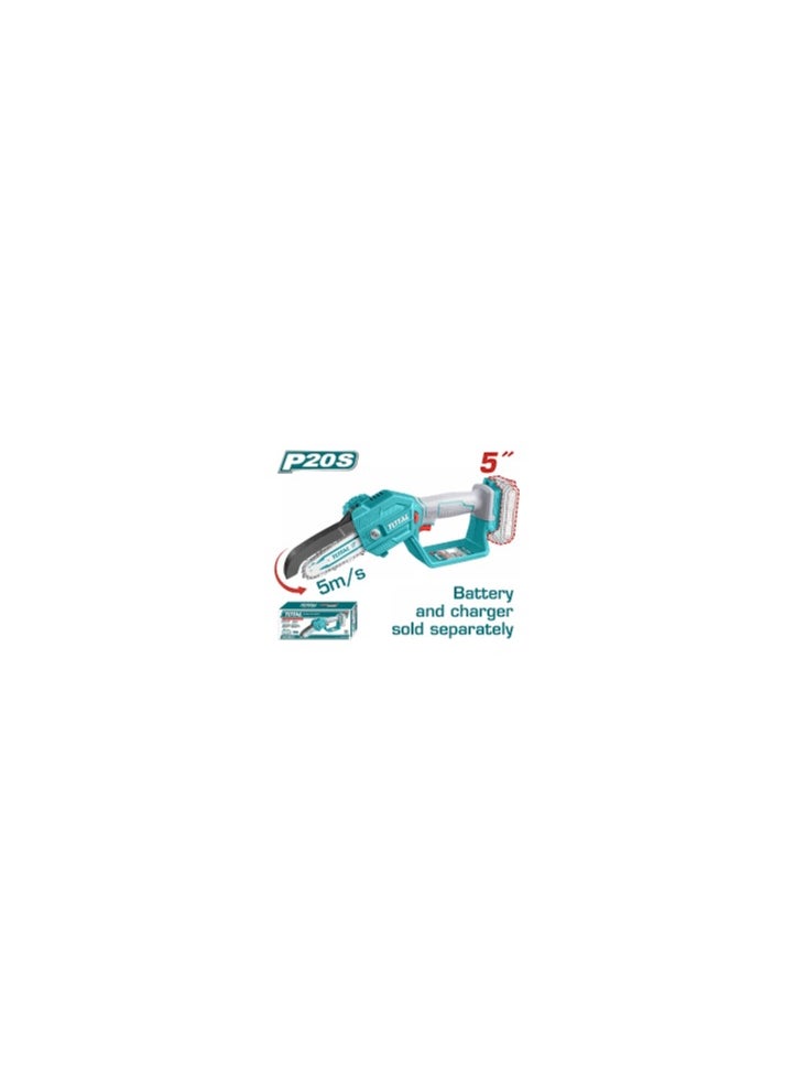TOTAL TGSLI2058 5-inch tree saw, 20 volts, without battery and charger 
