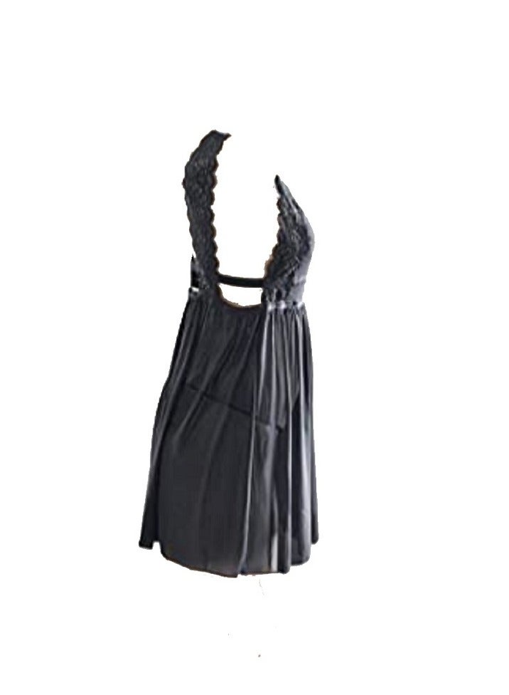 Women Babydoll Lingerie With Underwire Lace Chemise Sleepwear Lingerie Dress  - Image 2