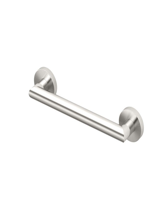 Gatco 970 Glam Shower Grab Bar, 12 Inch, ADA Compliant Stainless Steel, Satin Nickel, Wall Mounted Bathroom Handrail - Image 1