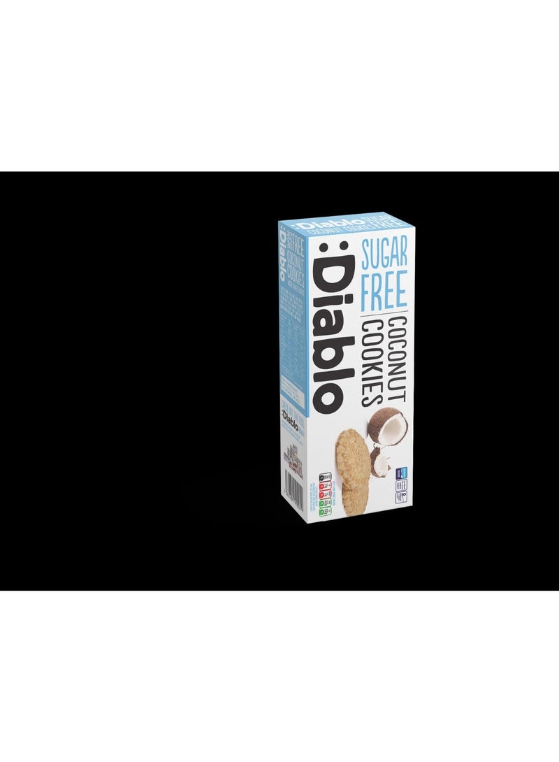 Diablo Sugar Free Coconut Cookies with Sweetener Maltitol | No Added Sugar | Low Carb Snack | Vegetarian | High Fibre | Guilt-Free Treat | 150g (Pack of 3) - Image 3