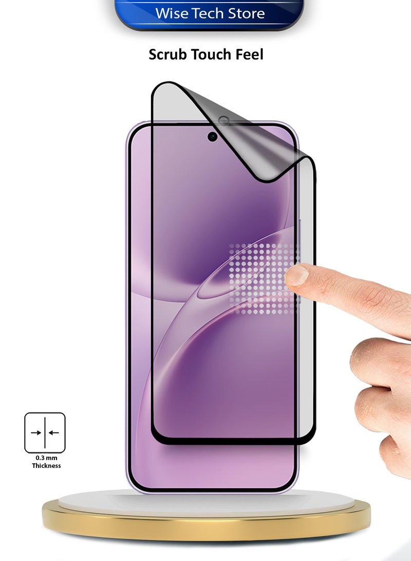 Wtech vivo V70 FE 5G 2026 Premium Nano Ceramic Full Glue Full Cover Matte Flexible Screen Protector (MSCNMN) - Clear/Black - Image 4